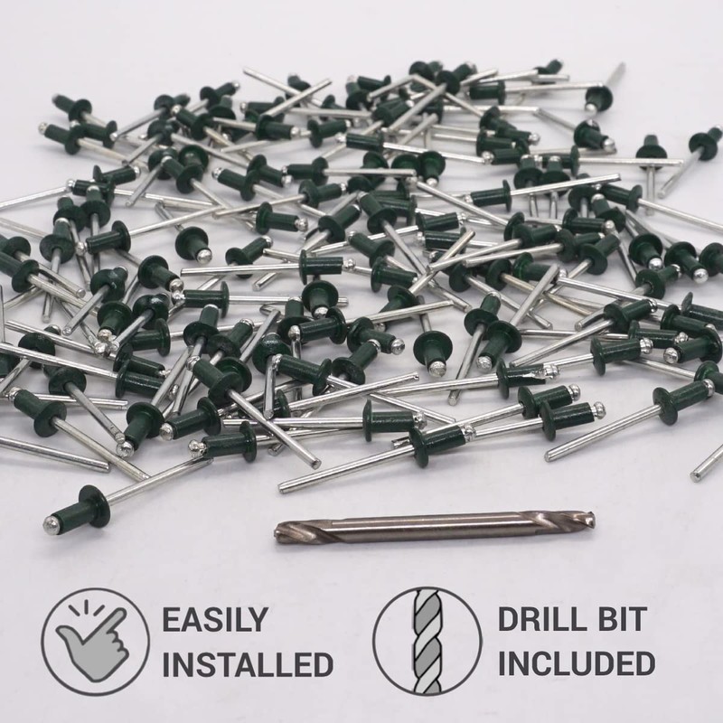 SKIR'CO (100 pcs) Painted Blind Rivets 4.0 x 8 mm,