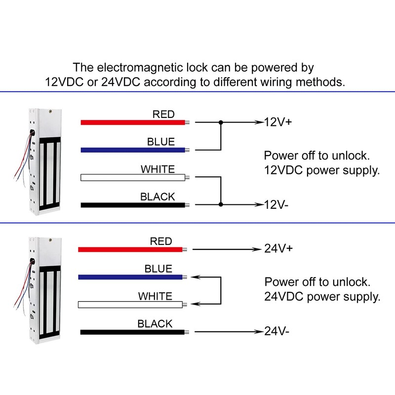 Mageway Waterproof 12VDC 24VDC Heavy Duty Magnetic Door Lock Gate