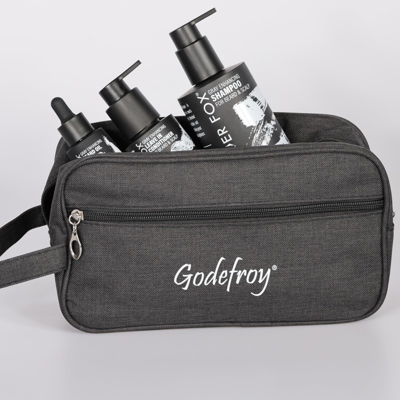 Godefroy Silver Fox Complete Men's Grooming Collection, Beard and Mustache