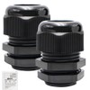 MAKERELE NPT 1” Cable Gland Connector Cord Grip Plastic Nylon