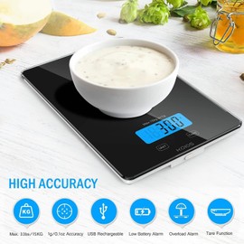 Kitchen KOIOS Digital Kitchen Scale Food Ounces and Gram for Cooking Baking Rechargeable