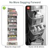 FCHERP Over Door Storage Organiser, 5 Window Pockets Organizer, Heavy