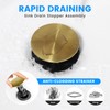 Bathroom Sink Drain with Overflow with Hair Catcher Anti-Clog Sink