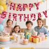 SAVITA Happy Birthday Banner, Pre-Strung Theme Banner Hanging Wall Decor