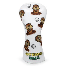Golf Club Head Cover Kawaii Prairie Dog Overflow Leather Driver Fairway Utility Hybrid Wood Cover Head Cover with Number Tag (for DR)