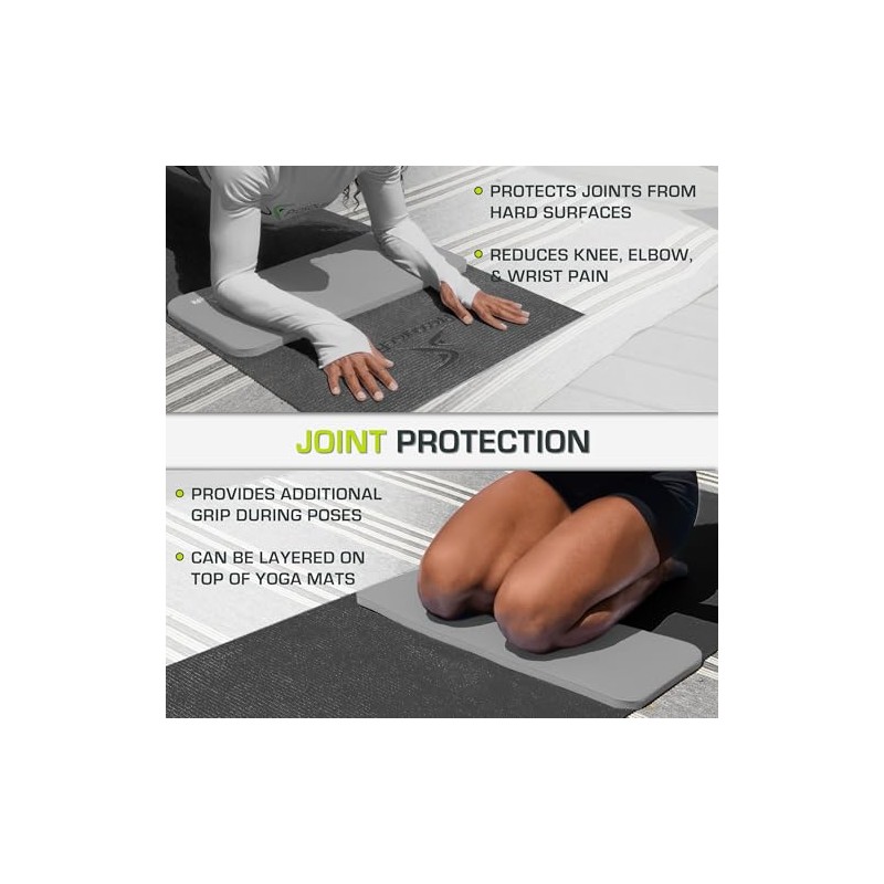 ProsourceFit Extra Thick Yoga Knee Pad and Elbow Cushion 15mm