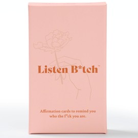 Listen B*tch Tarjetas de afirmación | 50 afirmaciones diarias para recordarte quién mierda eres