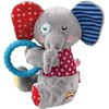 Gigwi Plush Friends Squeaker And Ring Elephant For Puppies And