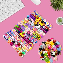 100 Set Cheer Clothes Pins Wooden Cheer Pins for Backpacks, Spirit Clips for Cheerleader Gifts Cheer Gifts Stuff Bulk for Girls Team Include 100Pcs Mini Resin Animals &Bows & Diamonds & Glitter