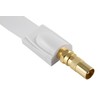Poppstar 1x 28cm SAT window feedthrough cable (coax cable very