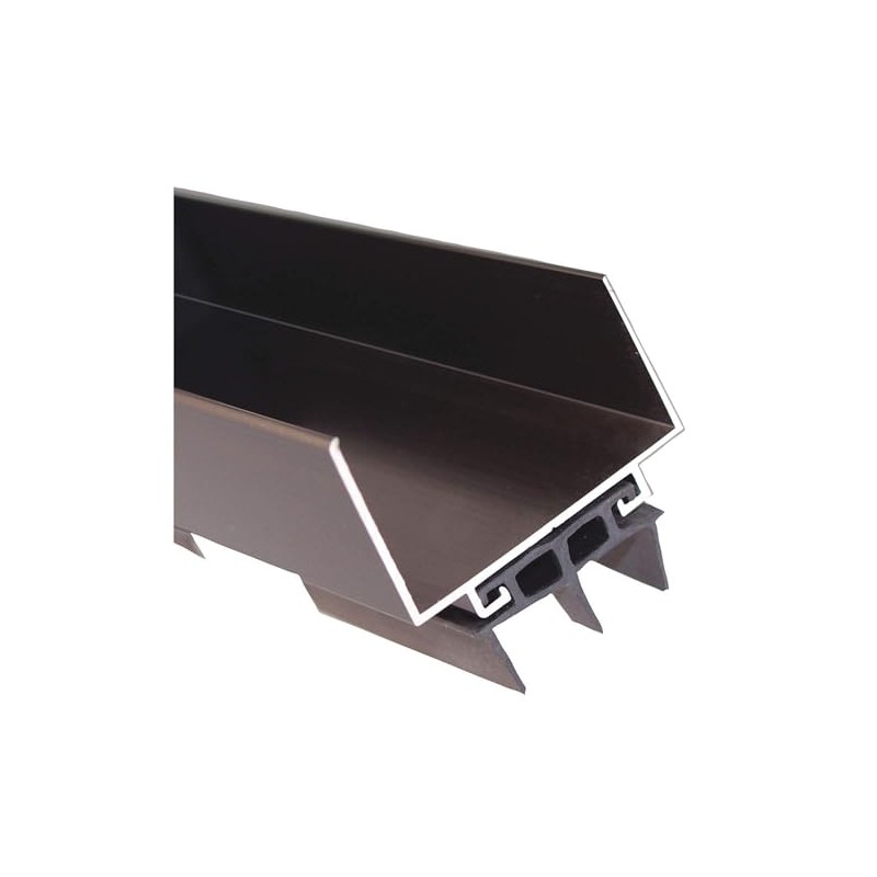 Pemko Wrap-Around Door Shoe with Vinyl Insert, Aluminum with Anodized