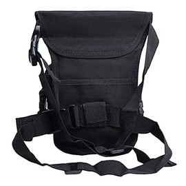 Tactical Drop Leg Bag Outdoor Waist Pack for Men Women Nylon Military Hiking Motorcycle Cycling Fishing Thigh Belt Bum Fanny Pouch Black