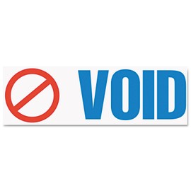 ACCUSTAMP2 035539 Pre-Inked Shutter Stamp VOID, Red/Blue Ink, 1 Count