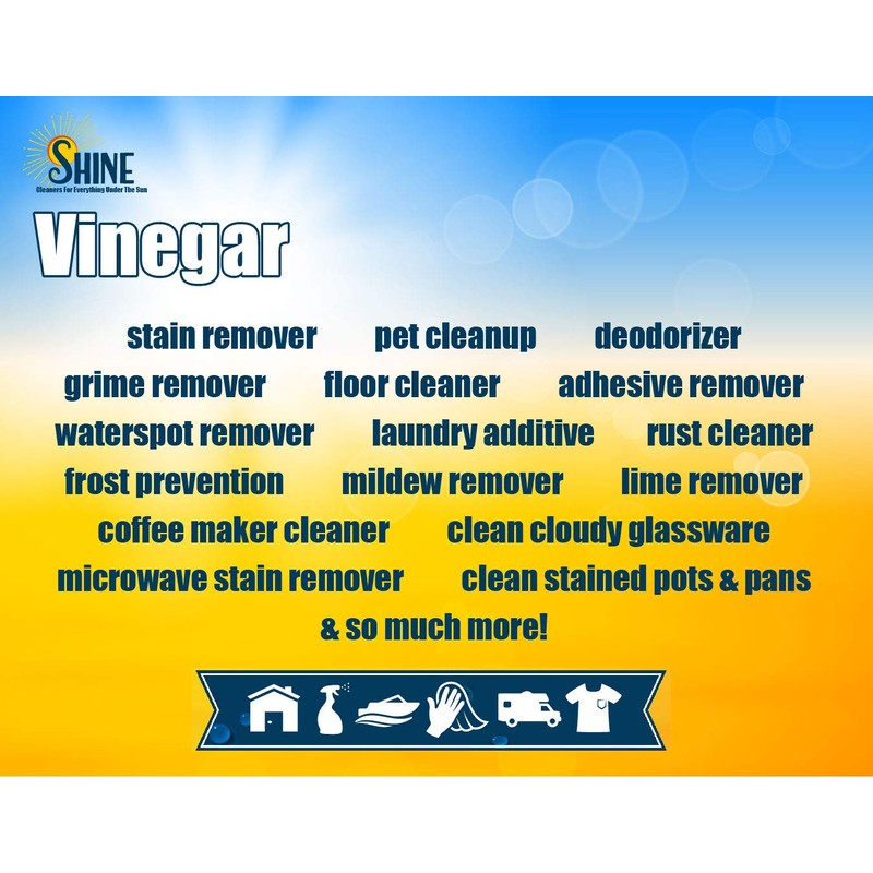 30% Concentrated Vinegar Gallon - Makes 6 Gallons of Finished