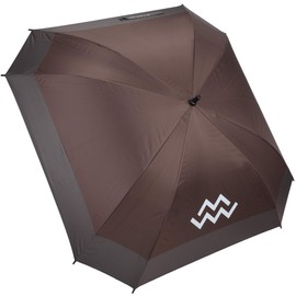 Marino Avenue Golf Umbrella 62 Inch - Windproof -Automatic Open - UV Protection- Square Umbrella for Men Women - Umber on Ash - One Size