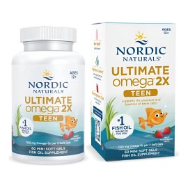 Nordic Naturals Ultimate Omega Teen 2x 1120mg, 60 Cáp Fresa
