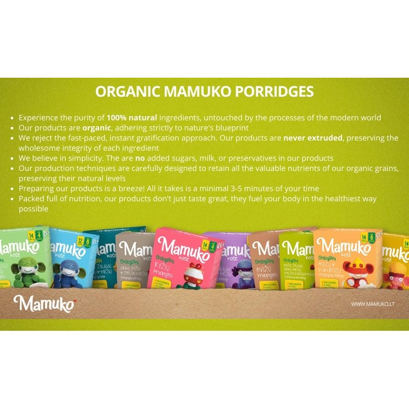 Mamuko Organic The Beginning Pasta 4-Pack Variety Mix (Ditalini, Stelline,