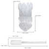 Beauticom 18 Piece Clear Plastic Nail Tip Display Sticks With