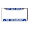 U.S. Air Force Family Chrome License Plate Frame