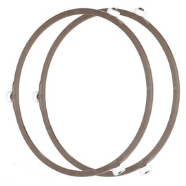 Microwave Turntable Ring Microwave Oven Rotating Roller Support Ring, Microwave Glass Plate Tray Wheel Ring(Large, 2 Pieces)