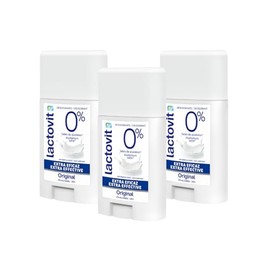 Lactovit Original Desodorante Extra Eficaz, piel normal a seca, 60ml, 3 unidades