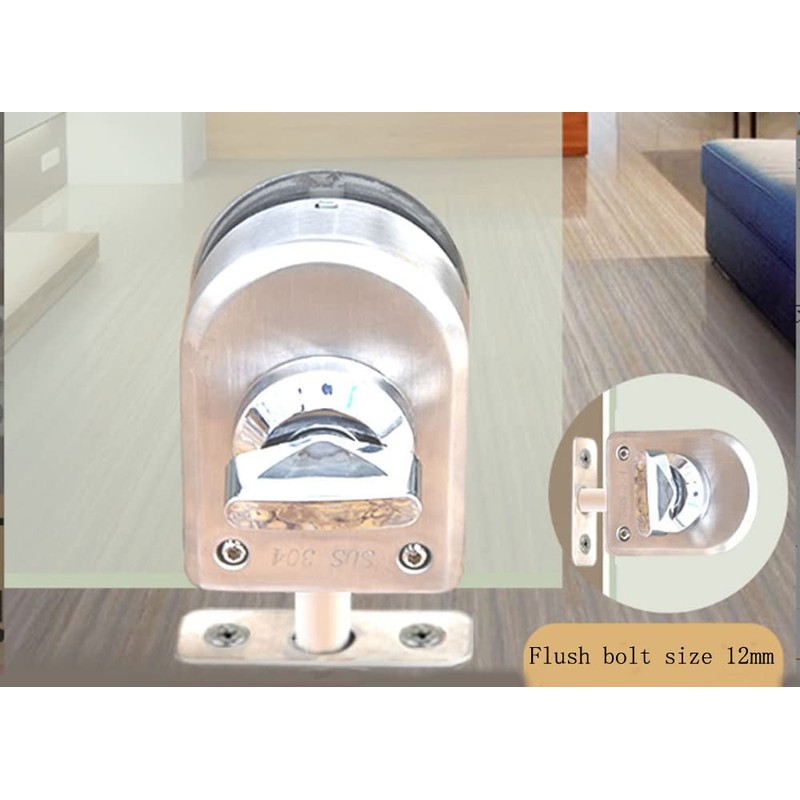 2 Pack ZONADAH High Quality Glass Door Locks 304 Stainless