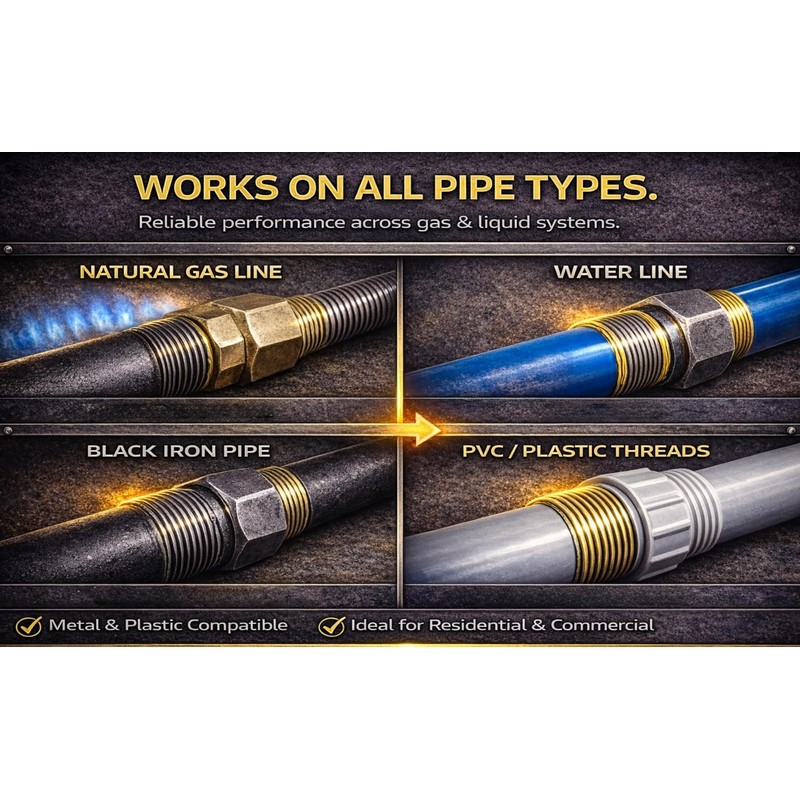 Black Swan All Purpose Pipe Dope, Pro-Grade Pipe Thread Sealant,