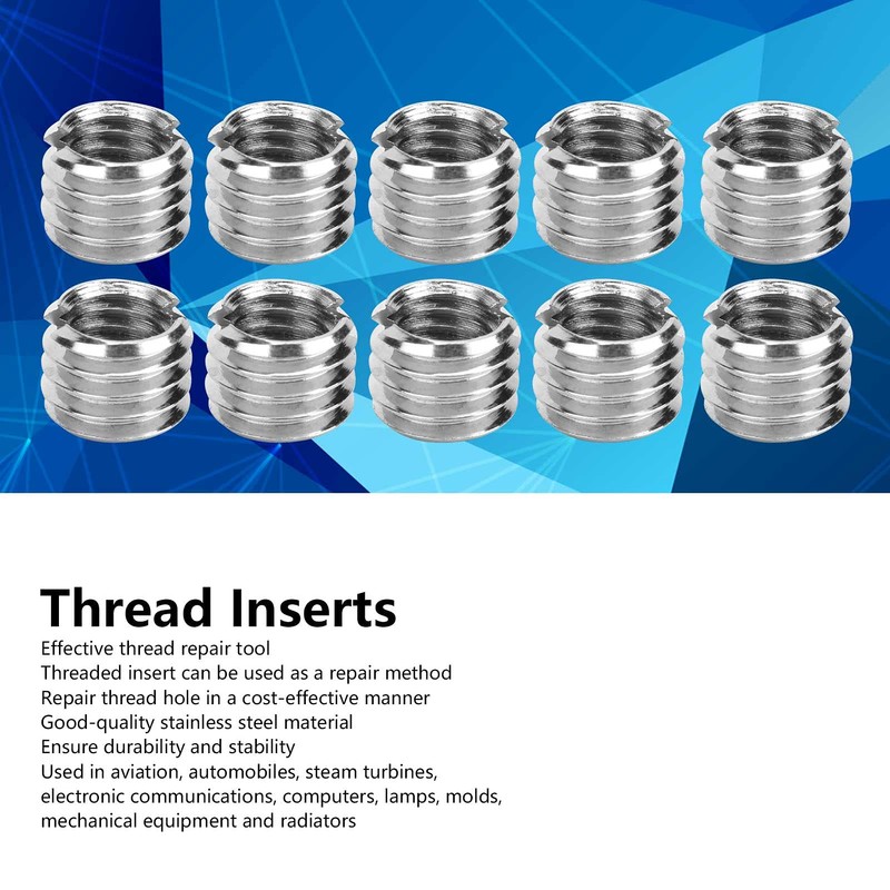 Thread Reducer M8 to M6, Thread Inserts Thread Adapter Stainless