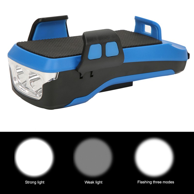 4 In 1 Multifunction USB Charging Bicycle Headlight with Horn