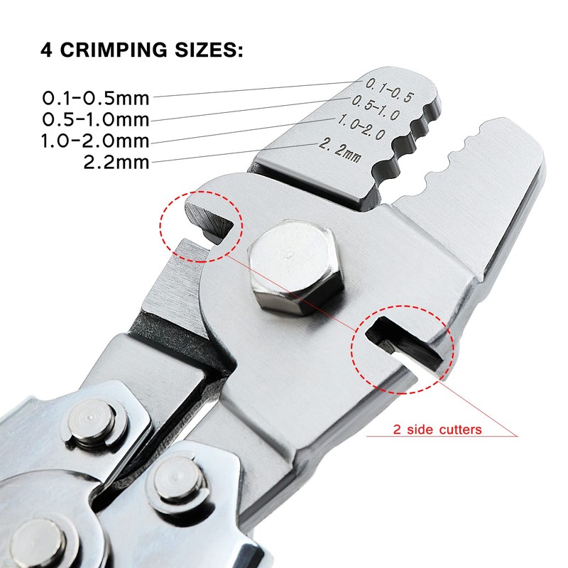 Knpwer Wire Rope Crimping Tool, Wire Crimping Tool for Fishing,