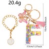 Luzvienzee 2 PCS Alphabet Keychain Initial Letter Keyrings for Women