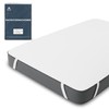 Twinzen Waterproof Mattress Protector, 140 x 200 cm, Oeko-Tex Certified,