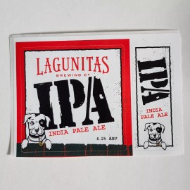 Lagunitas Brewing Co IPA India Pale Ale Dog Beer Sticker Set Brewery Breweriana