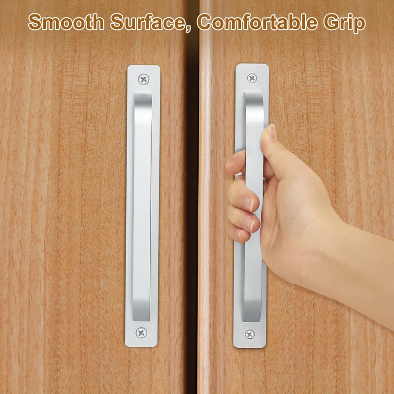 sourcing map 2 Pcs Barn Door Handle, 7.09 Inch Door