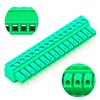 Tcenofoxy 3.5mm 2/3/4/5/6/7/8/9/10/11/12/13/14/15/16/18/20/24 Pin Phoenix Connector PCB Screw Terminal Block