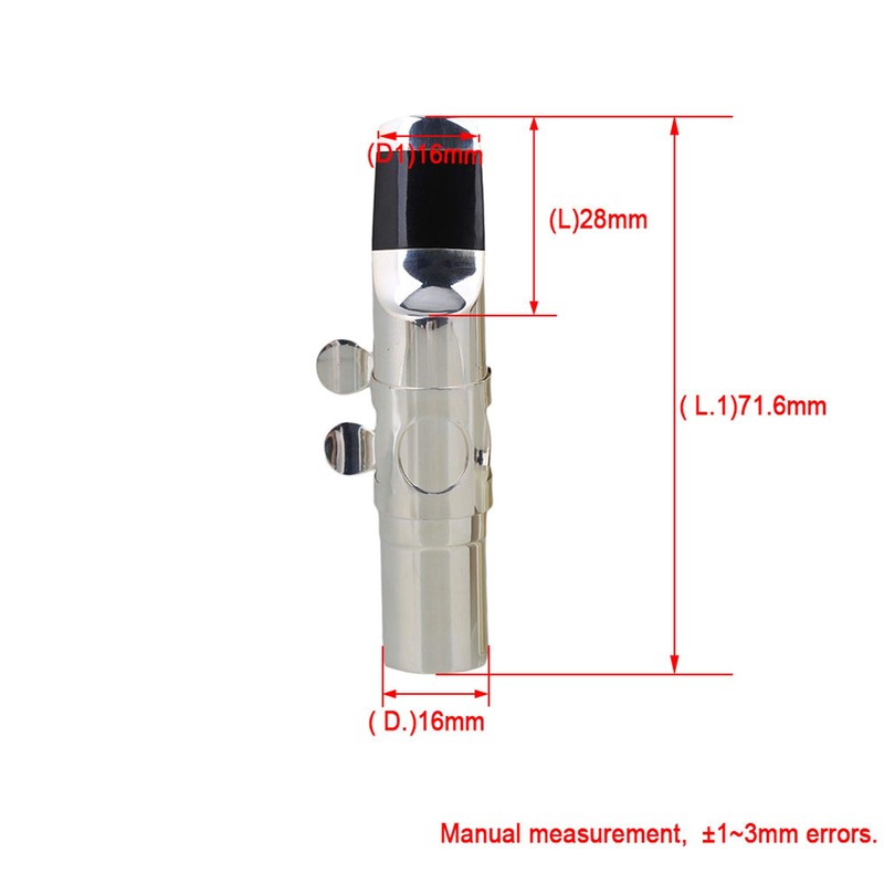 Yibuy B Flat Soprano Saxophone Mouthpiece #7 7 Length 75mm