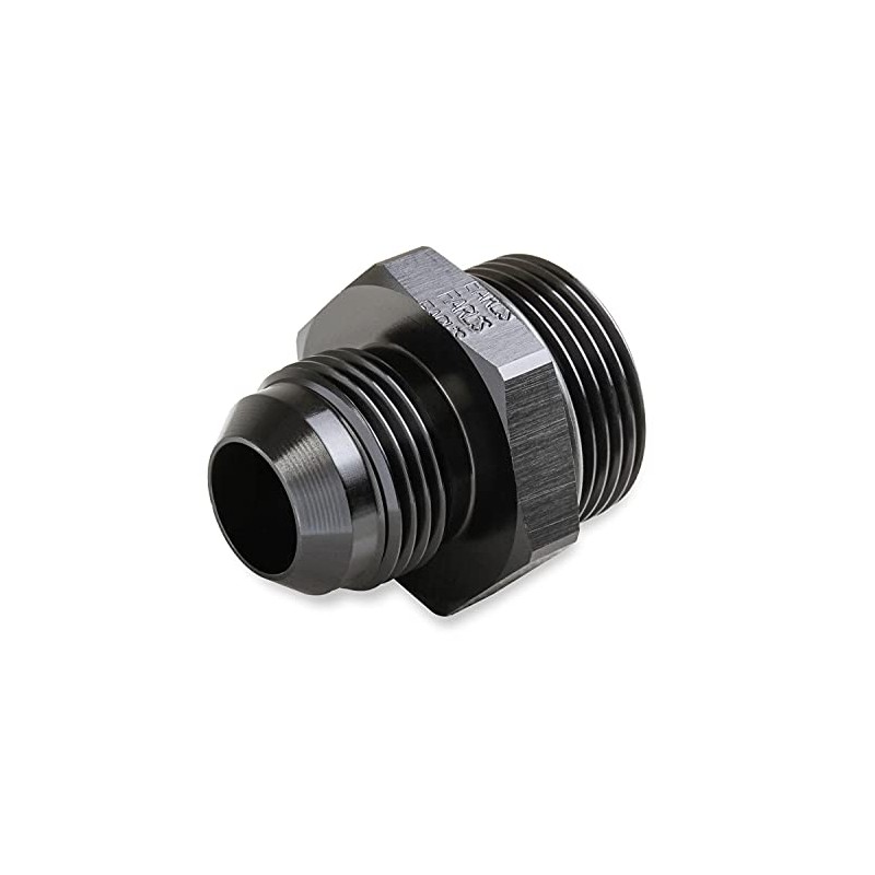 Earl's Adapter, 6An Male To -12 Port, Black