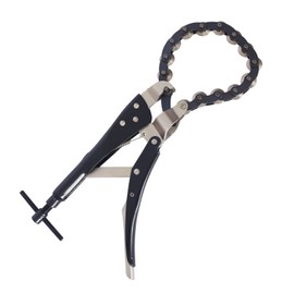 WilTec Professional chain pipe cutter for exhaust pipe, diameter 19-80 mm, pipe cutter for steel, copper, plastic, chain separator made of steel