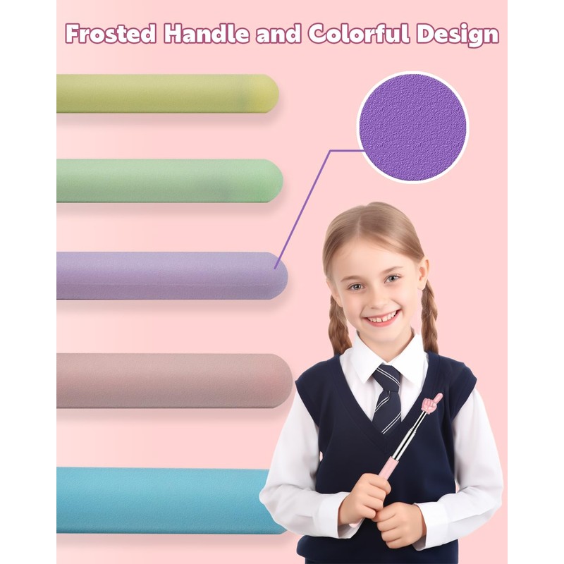 Retractable Teacher Pointer for Classroom Kids Reading, Dumero Extendable Finger