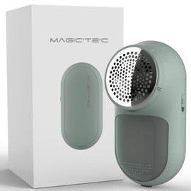 Rechargeable Fabric Shaver, Magictec Lint Remover Sweater Defuzzer Lints Fuzzs Pills Pilling Trimmer for Clothes and Furniture -Battery Operated, Green