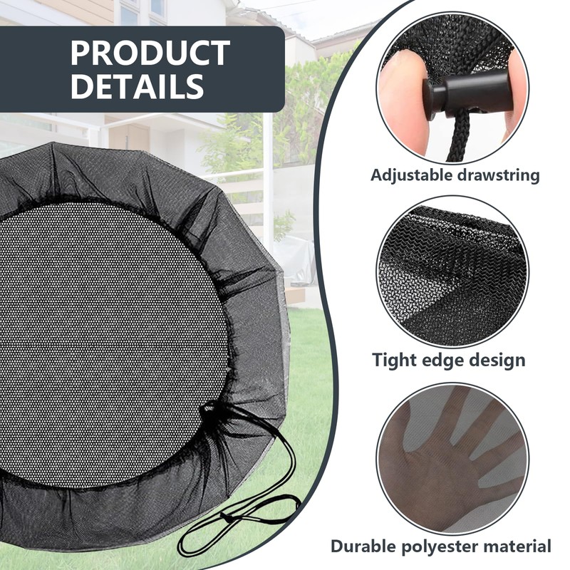 Pack of 2 Rain Butt Net Adjustable Rain Butt Cover
