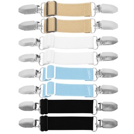 8 Pcs Cinch Clip for Dress Elasticated, Waist Clips for Dresses, Mitten Clips, Waist Cincher Clip, Clothing Clips Adjustable for Tightening Clothes