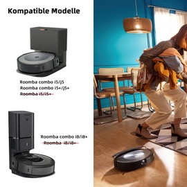 Yivy 26 PCS Replacement Parts for iRobot Roomba Combo J5+/I5+ Vacuum Cleaner, Combo J5 Plus/I5 Plus Accessories:4*Main Brushes, 6*Side Brushes 4*HEPA Filters,4*Mop Pads,6*Dust Bags