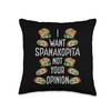 Spanakopita Fresh Greek Roots Fresh Greek Spanakopita Throw Pillow