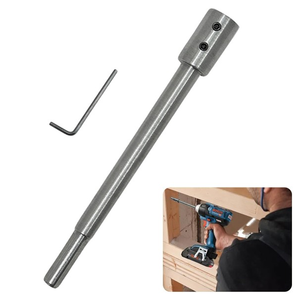 Greacesrio 170 mm Extra Long Extensions for Forstner Drill Bits