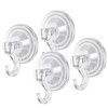 ONLYQIQIU Suction Hooks, Plastic Vacuum Seamless Sucker Hook Heavy Duty