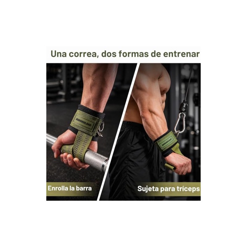 M MANUEKLEAR - Correas de muñeca para levantamiento de pesas,