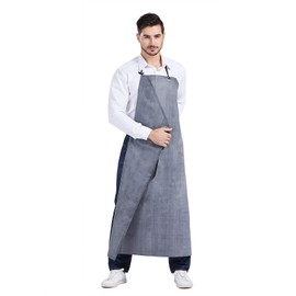 Nanxson Mens Thick Rubber Waterproof Oil Resistance Industrial Workshop Protective Working Apron CF3024