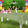 Grandipity Sage Plastic Table Cloth Disposable (6 Pk) 54in x