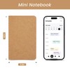Oucaru 16PCS Mini Notebooks Bulk, 3.5" x 5.5", Brown, 60